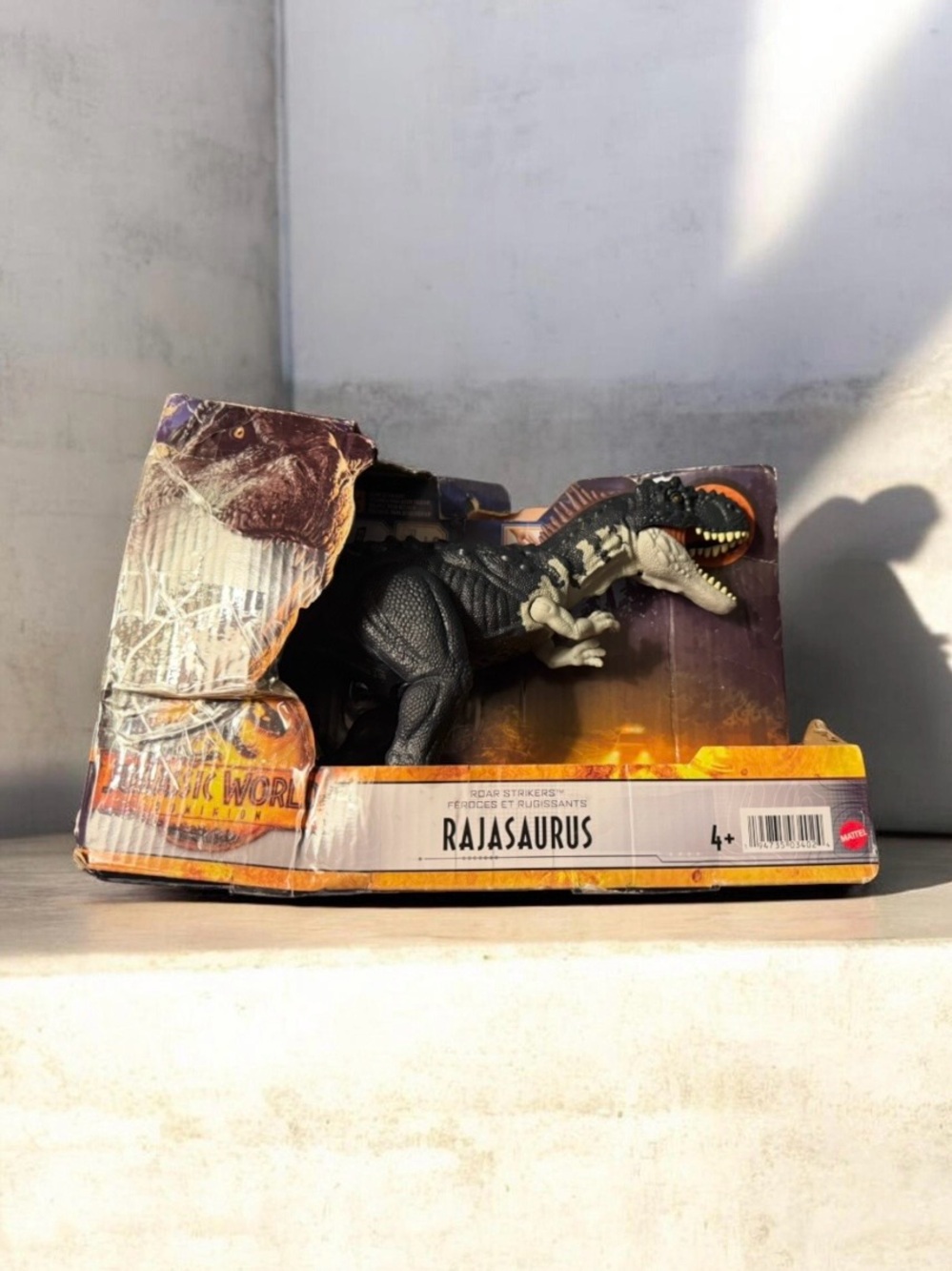 New ~ Mattel ~Jurassic World Dominion Roar Strikers Rajasaurus action figure